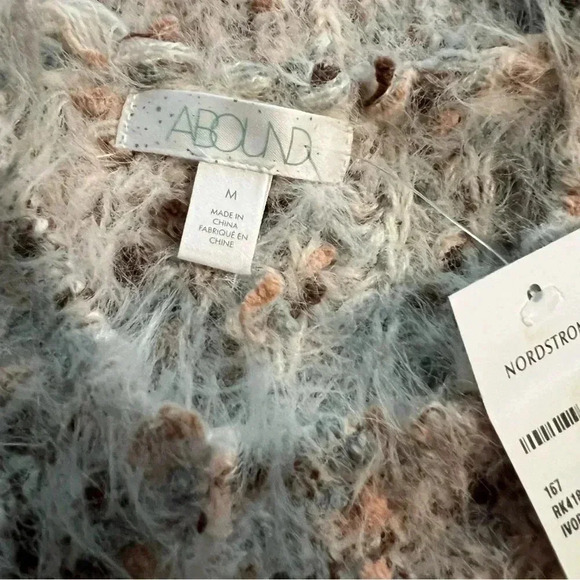 Abound women fluffy soft multicolor sweater size medium NEW long sleeve - Picture 6 of 8